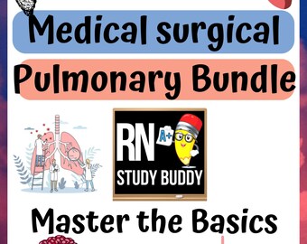 Nursing Pulmonary Medsurg Bundle. 18 Pages Easy Pulmonary medsurg nursing notes and cheat sheets. Master the Pulmonary basics