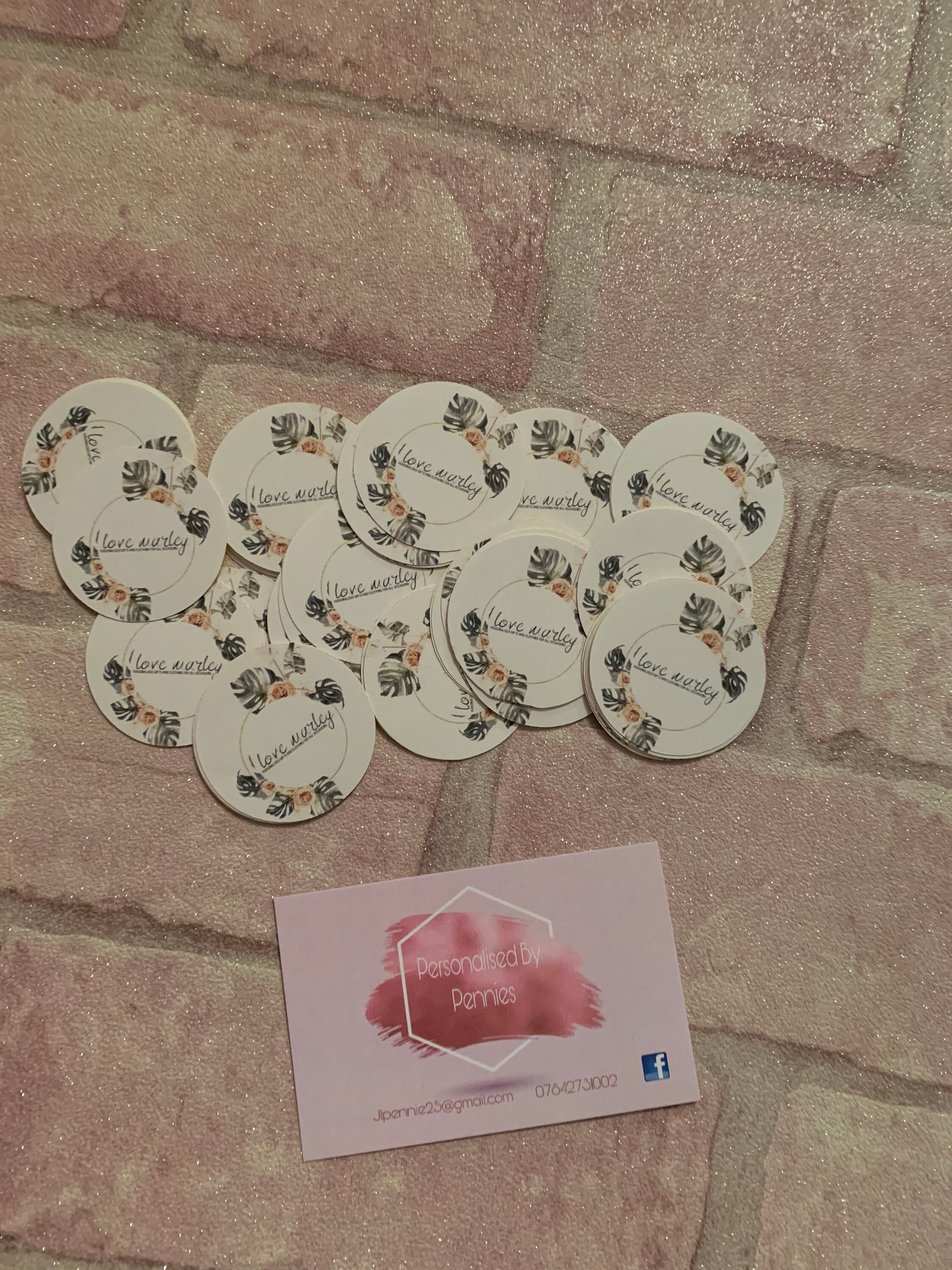 Personalised Logo Stickers Etsy UK