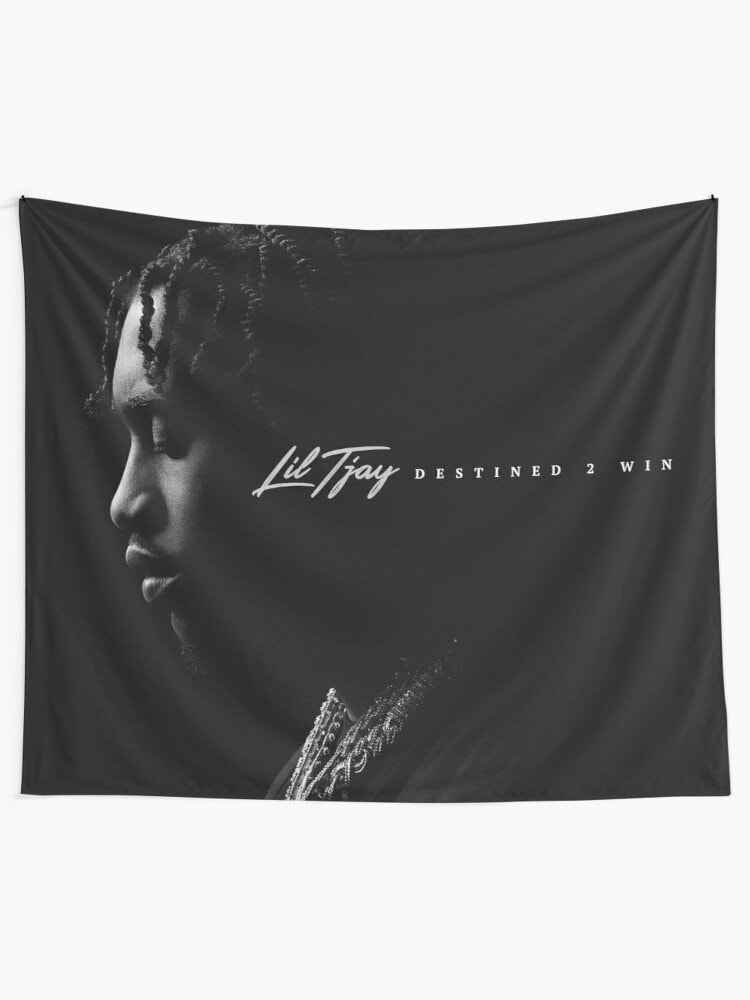 Lil Tjay Destined 2 Win Tapestry Lil Tjay Rapper Wall Etsy