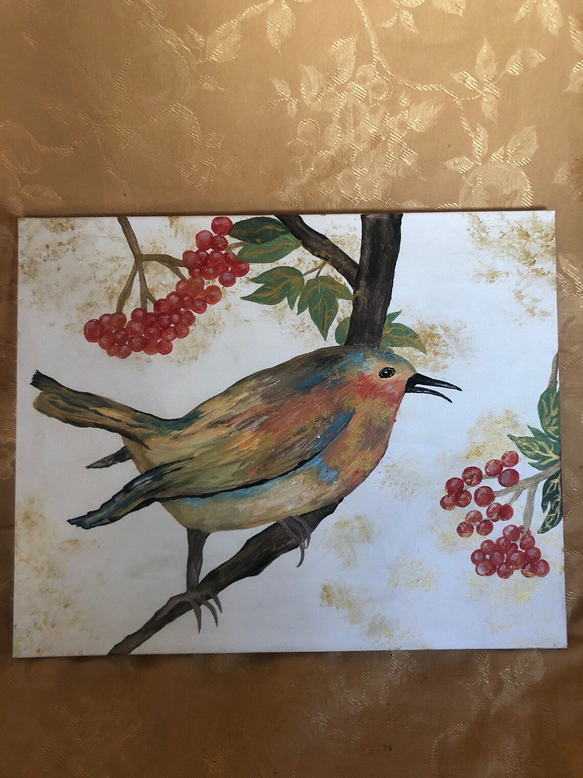 Bird Canvas Etsy