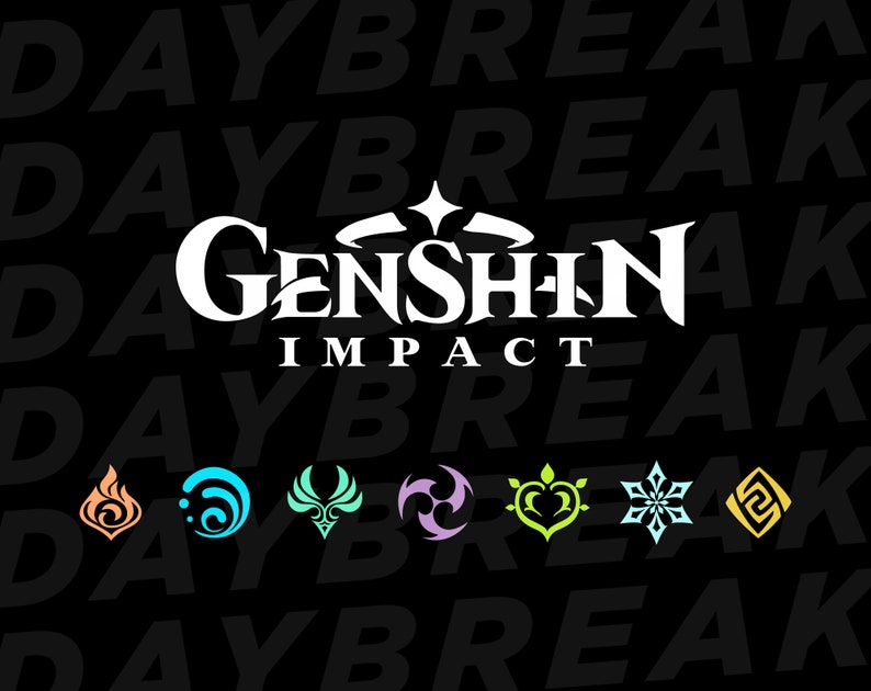 Genshin Impact Logo Vector SVG/AI Print T-shirt Digital | Etsy
