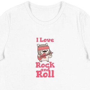 I Love Rock and Roll, Sweet Funny Cat, Women&#39;s Relaxed T-Shirt