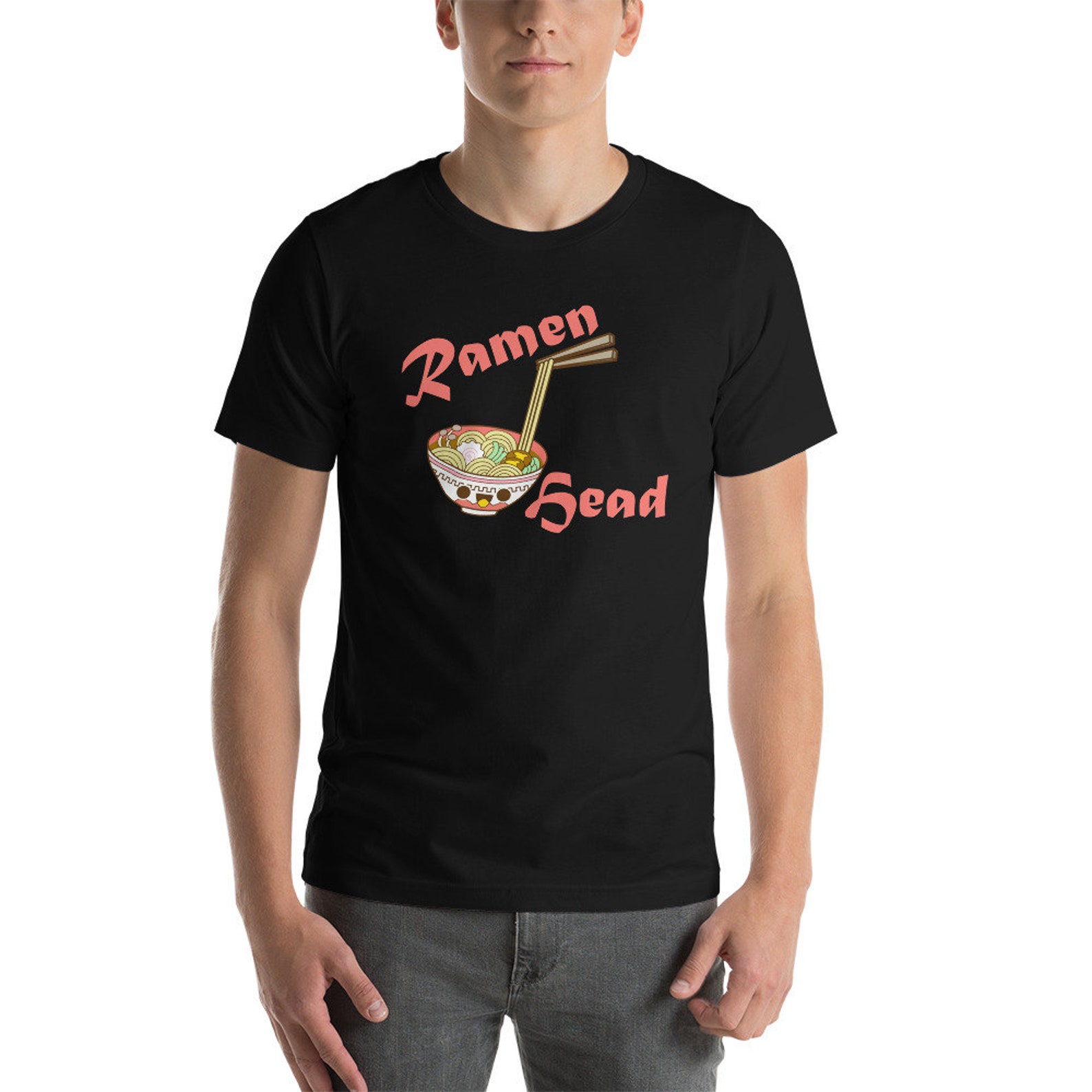 Ramen Head Ramen Lover Gift Noodle Lover Japanese Food Anime Style