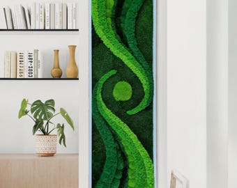 Preserved Moss Wall Art: Green Nature Room Decor