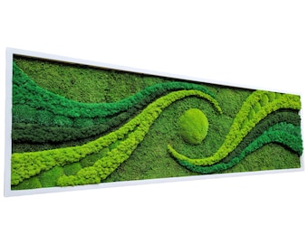 Real Moss Wall Art: Framed Botanical Nature Decor