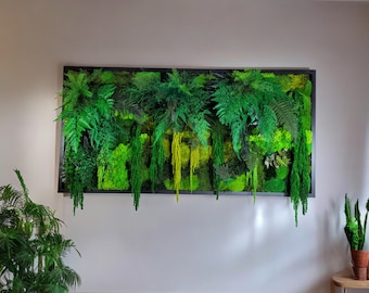 Preserved Moss Wall Art: Framed Green Nature Decor