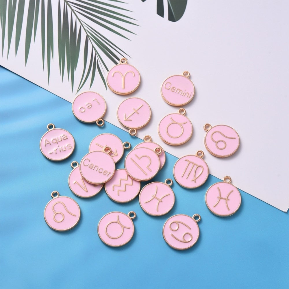 Enamel Zodiac Charm Sets | Zodiac Charms | Enamel Charms | Set of 12 …