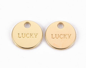 2pcs Dog 2018 Year Good Luck Coin Tag Pendants Charms Bohemian Metal Findings... 2pcs Dog 2018 Year Good Luck Coin Tag Pendants Charms Bohemian Metal Findings...