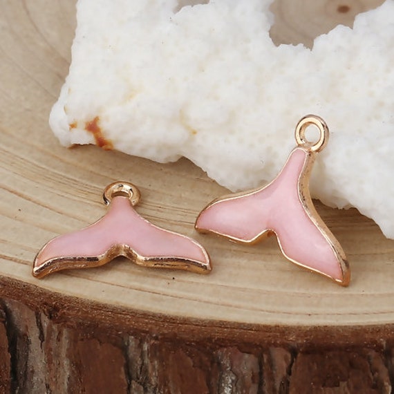 50 Ciondoli A Forma Di Balena - Charm In Lega Per Portachiavi, Bracciali E DIY