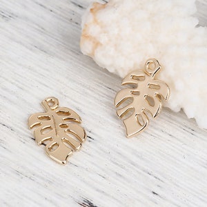 Monstera Leaf Charm | Leaf Charms | Plant Charms | Bulk Charms | Set of 5 Charms | Set of 10 Charms | Set of 20 Charms