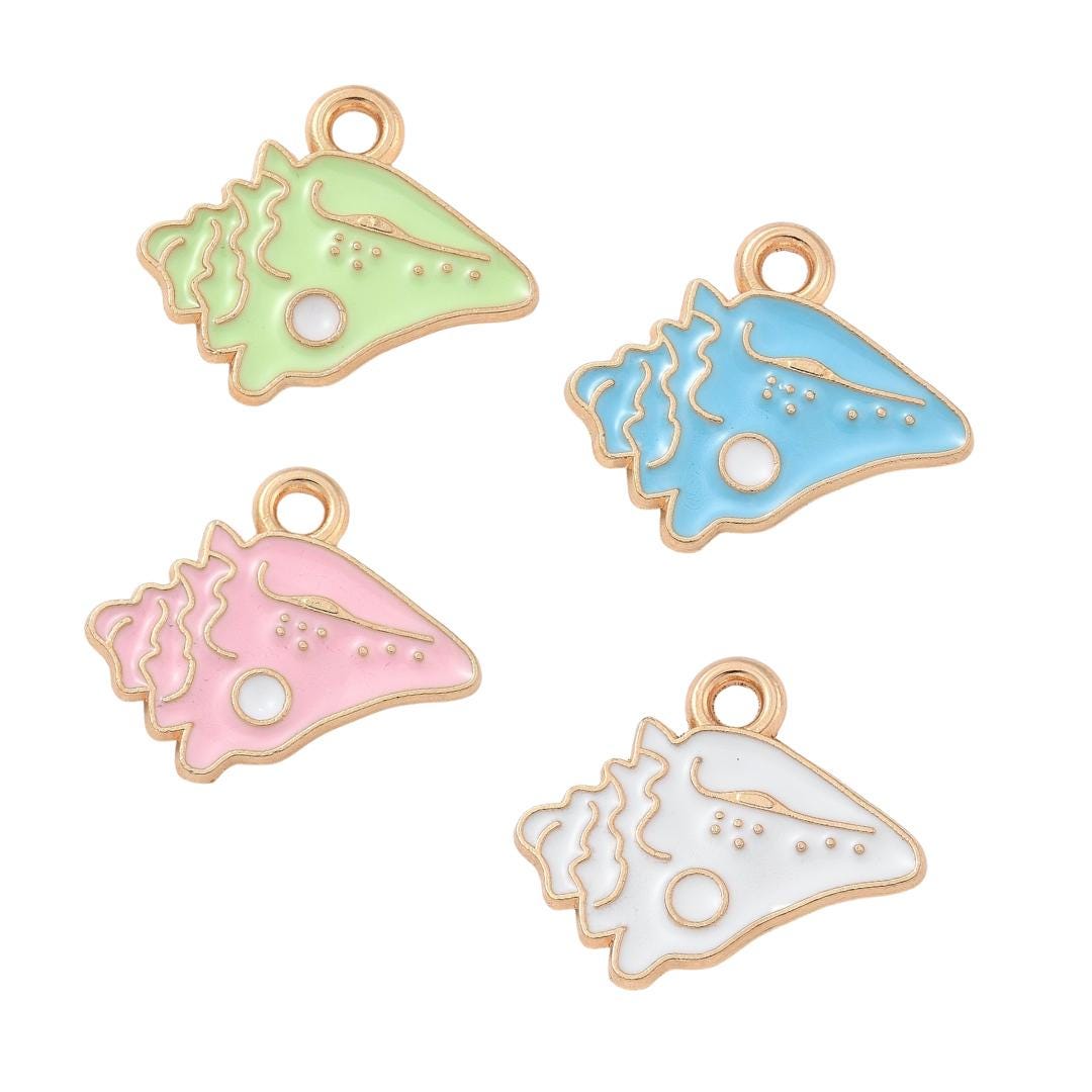 Coach Shell Charm Gold Enamel Conch Shell Charm | Summer Charms | Ocean Charms | Shell ...