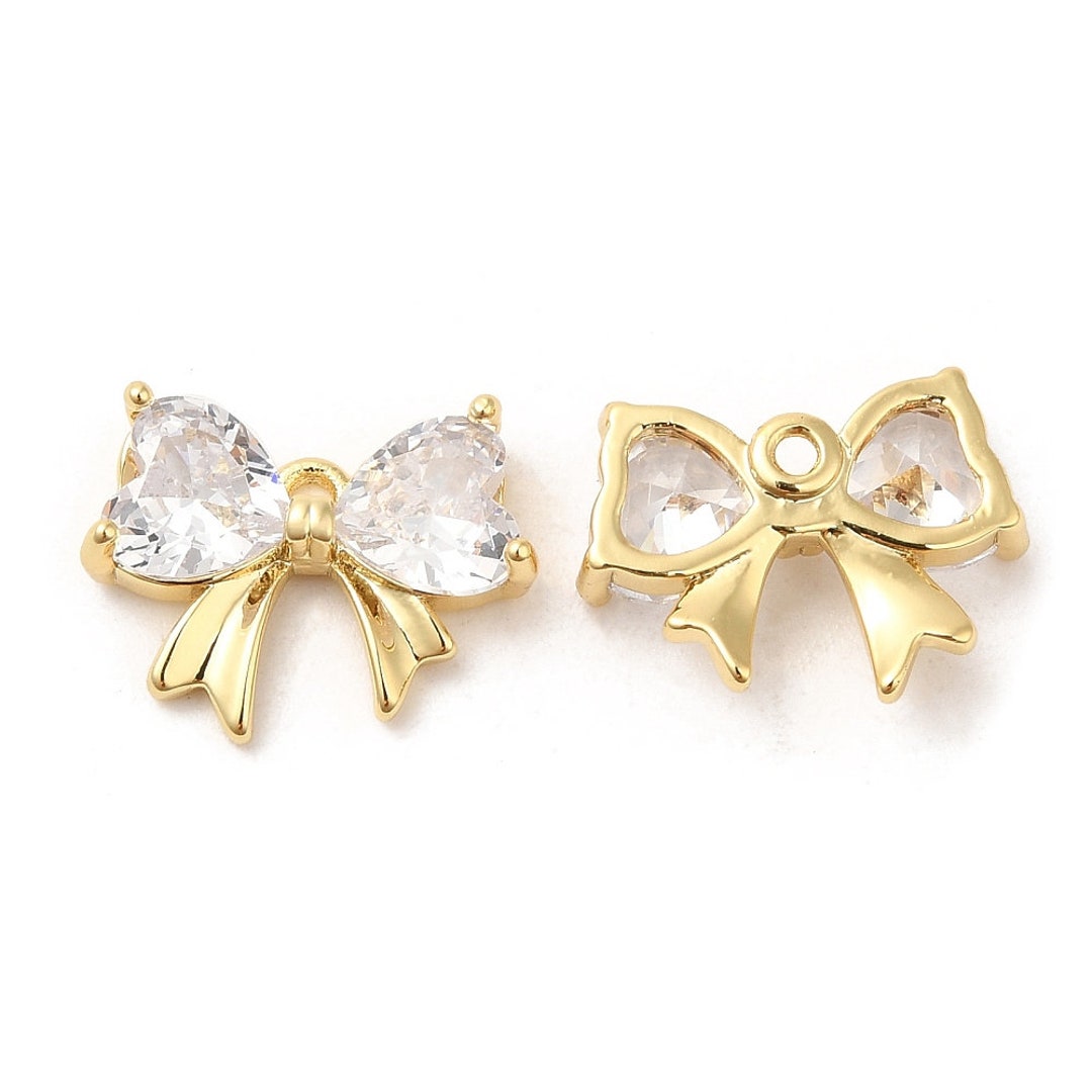 thumbnail image 2 of Potktt 10 Pcs 5 Styles Brass Cubc Zrcona Frut Charms Colorful 2 of 12