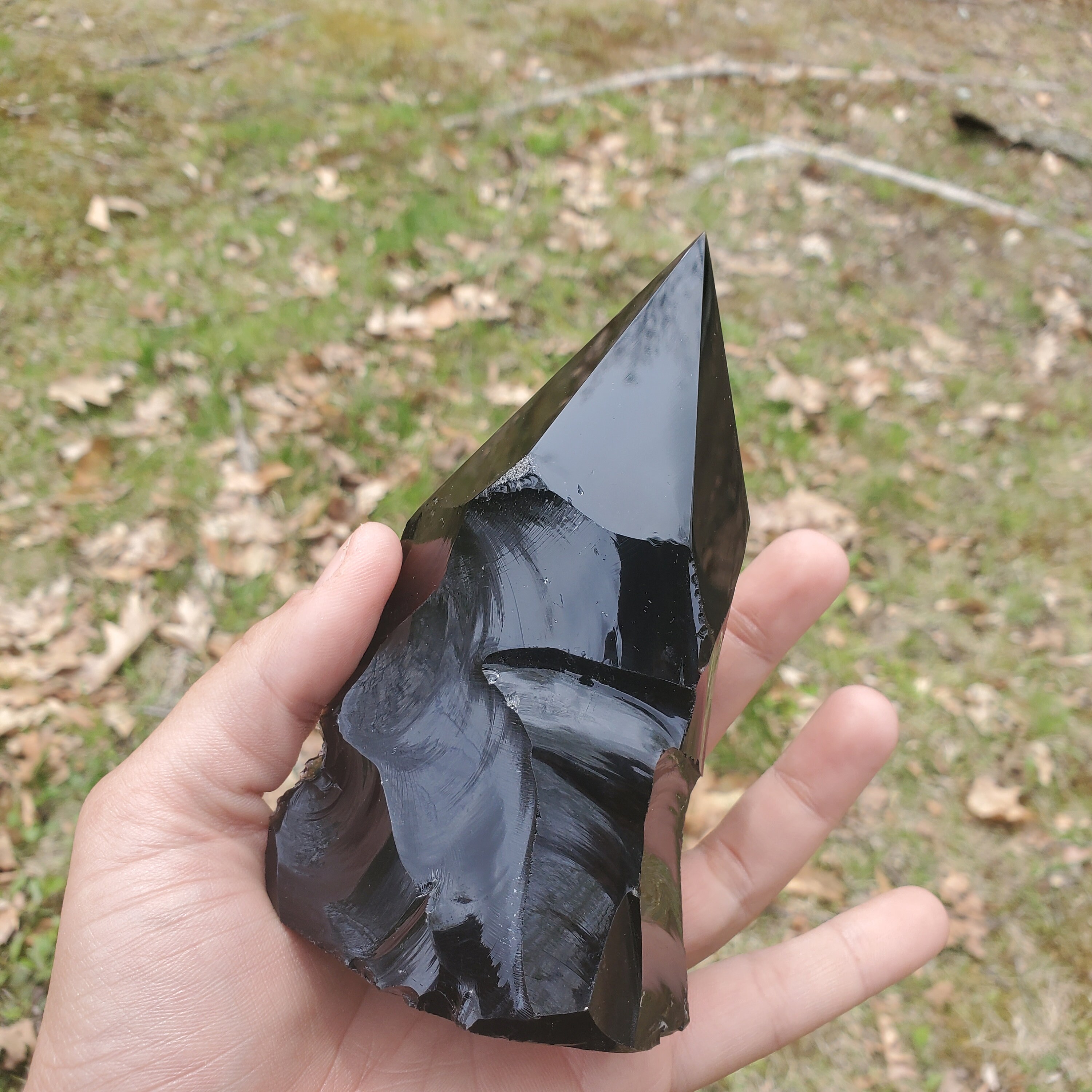 Obsidian Rough to Polished Point Etsy Australia