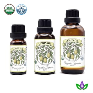Organic Lemon Essential Oil – Cold Pressed | 100% Pure & Natural | 15ml - 60ml