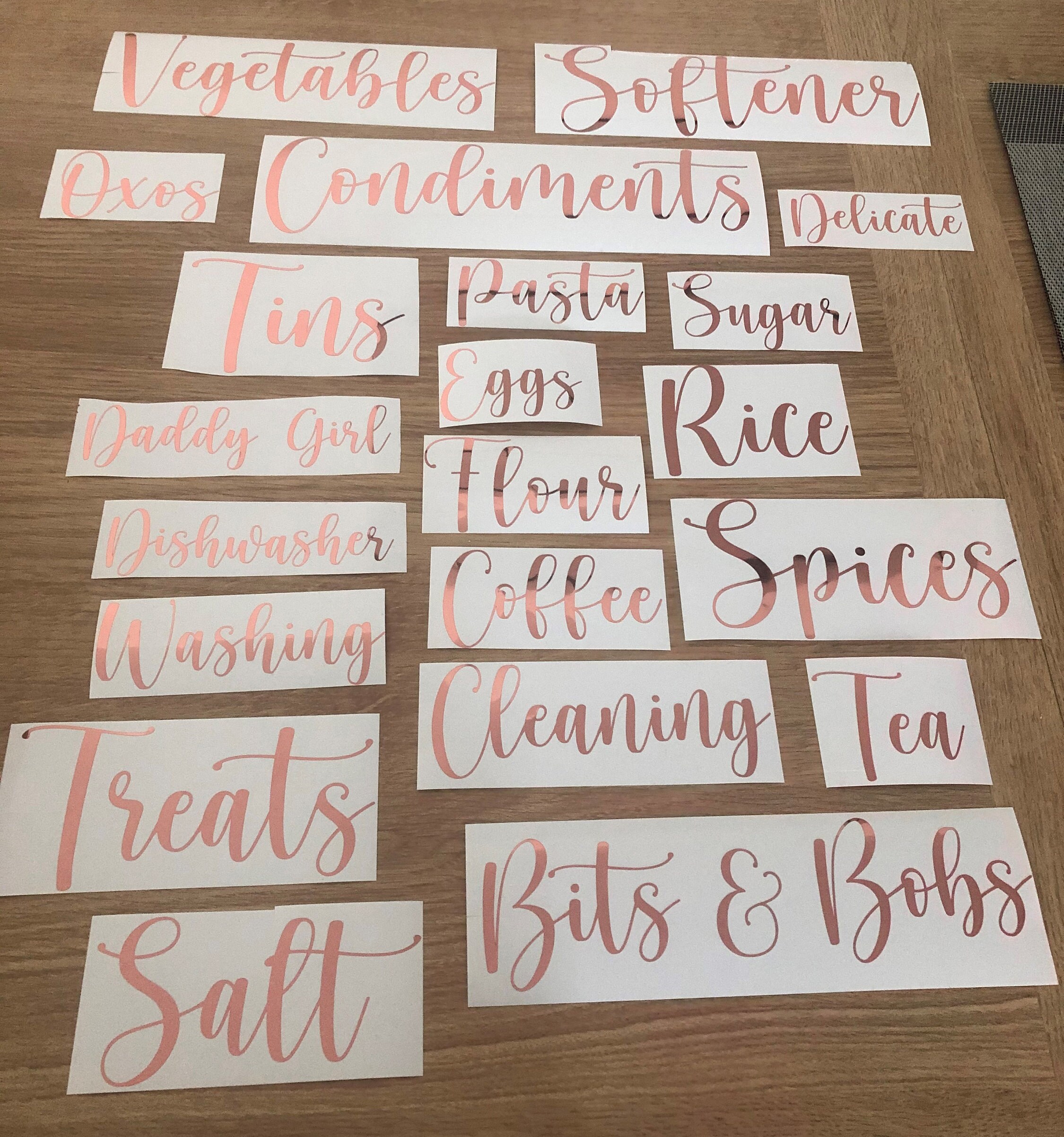 Personalised Labels Custom Vinyl Decals Stickers Home | Etsy