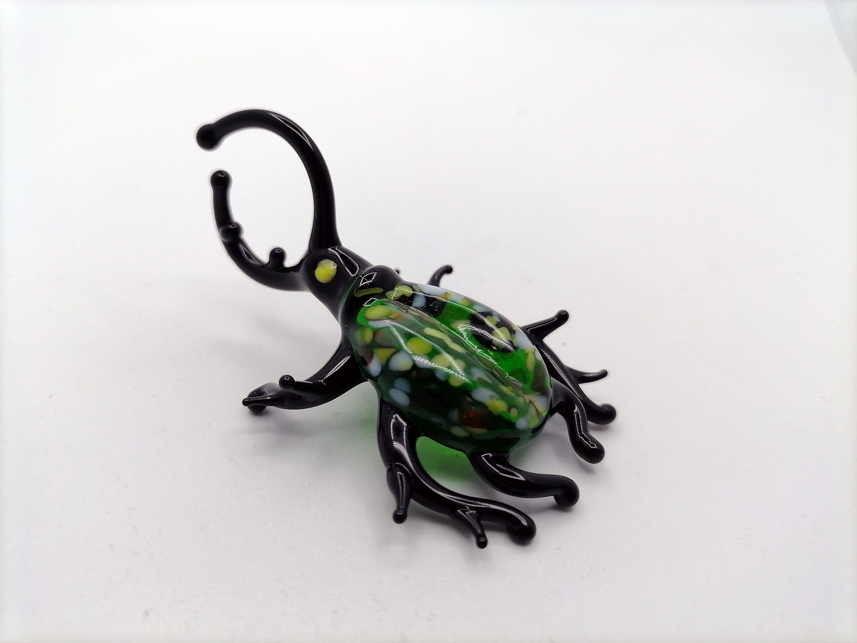 Glass beetle figurine / Beetle collection / Glass beetle | Etsy