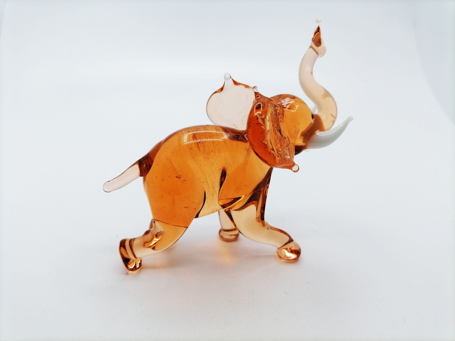 Glass elephant figurine / Elephant collection / Glass elephant Etsy