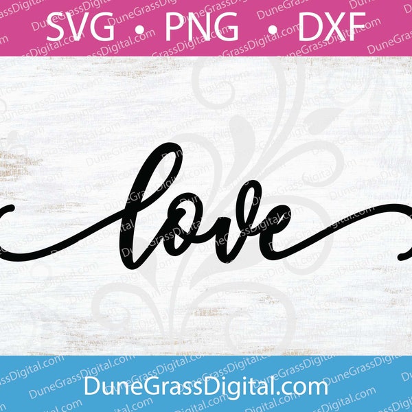 Love Placecard SVG - Digital Download Cut Files for Glowforge, Cricut, Silhouette