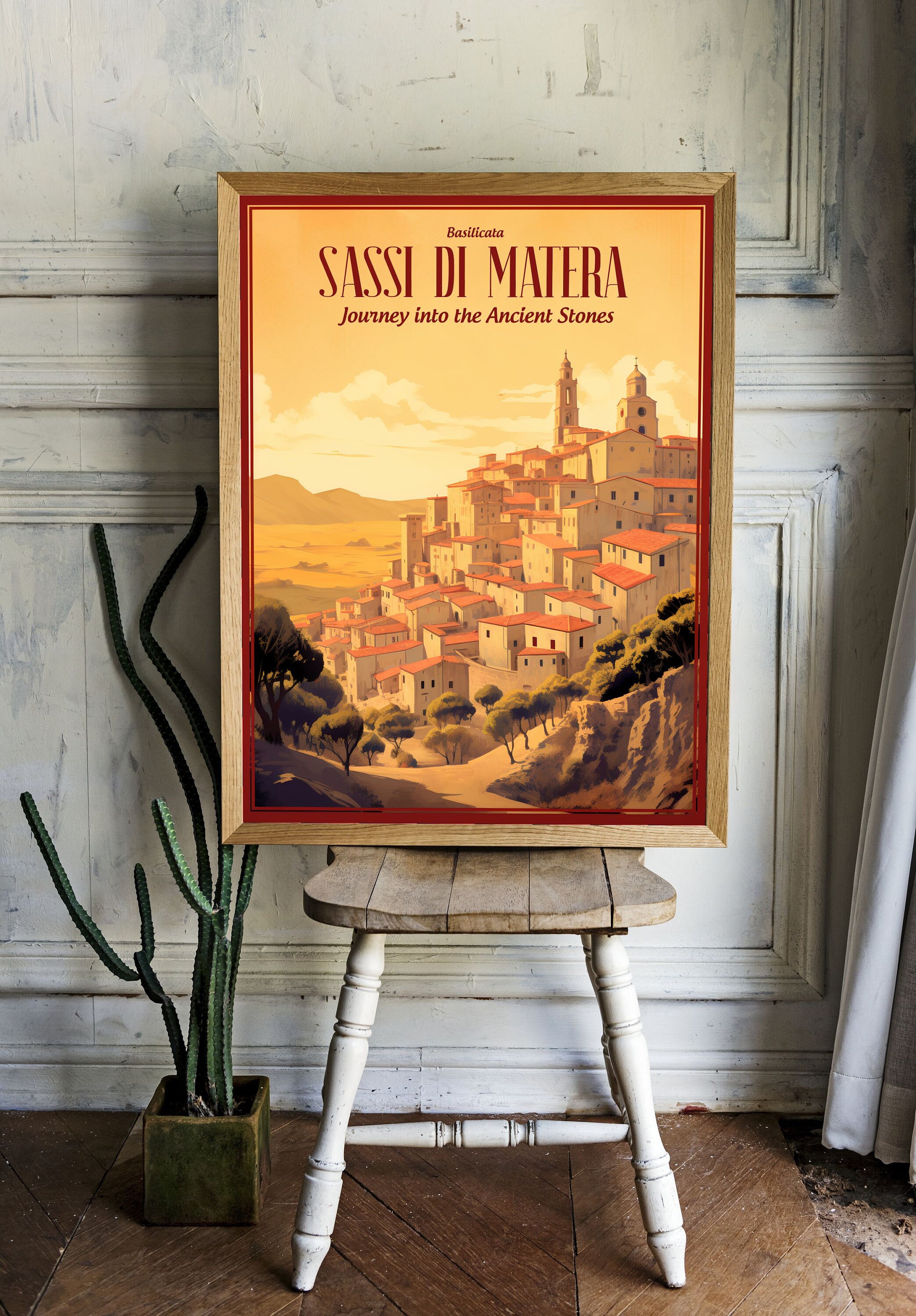 Italy, Sassi Di Matera Poster Wall Art Home Decor - Etsy