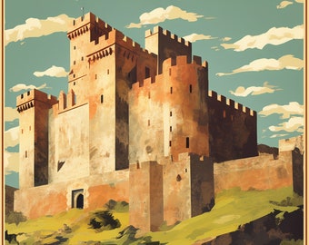 Spain, Alcazaba Fortress | Poster | Wall Art | Home Decor |