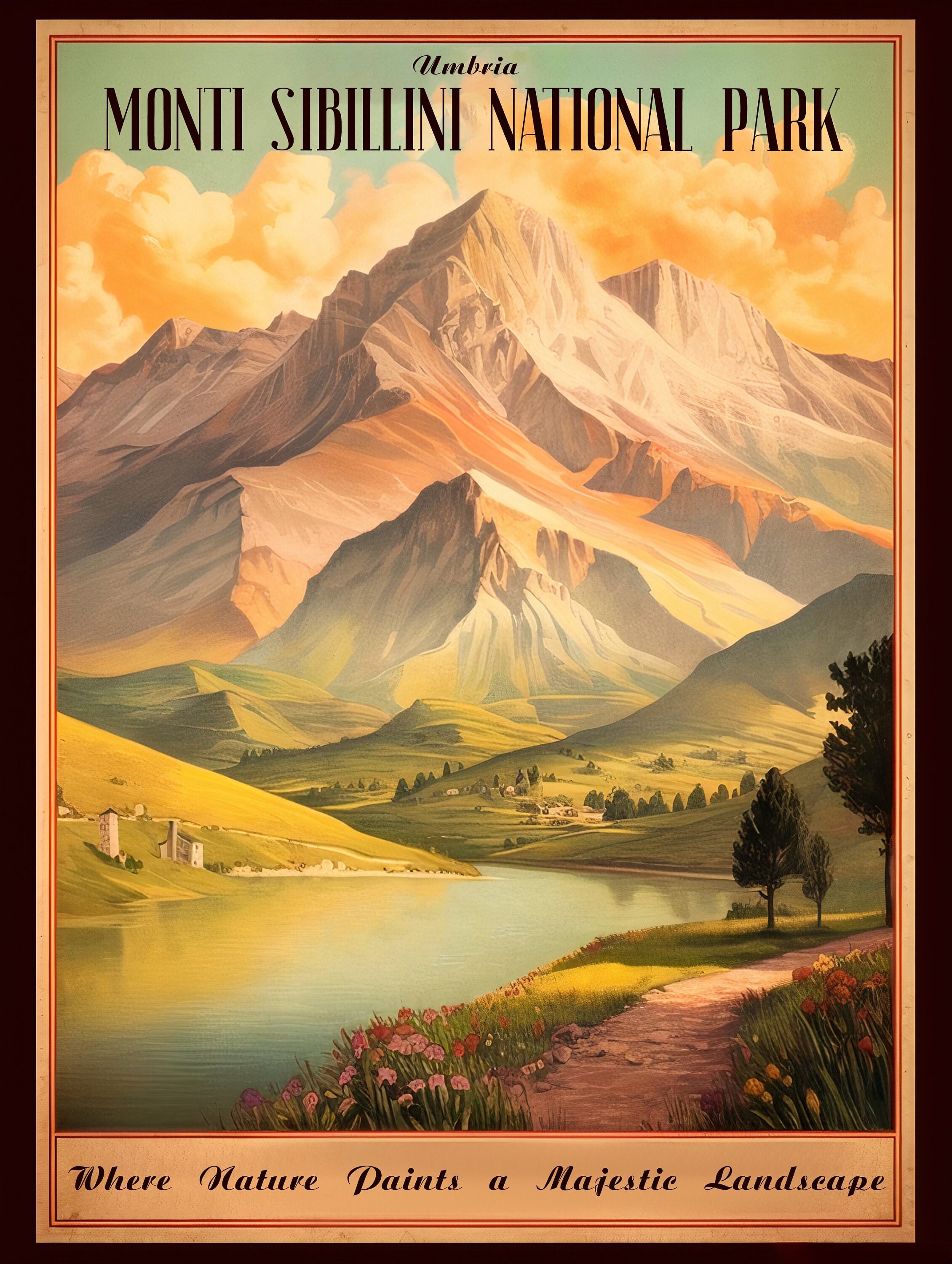Italy, Monti Sibillini | Poster | Wall Art | Home Decor |