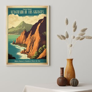 Spain, Acantilado De Los Gigantes Poster Wall Art Home Decor image 4