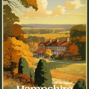 Great Britain, Hampshire | Poster | Wall Art | Home Decor |