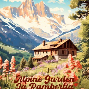 Switzerland, Alpine Garden La Rambertia | Poster | Wall Art | Home Decor |