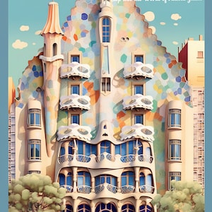 Spain, Casa Batllo | Poster | Wall Art | Home Decor |