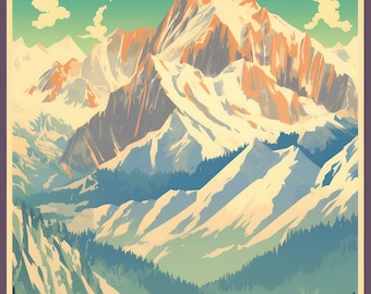 Germany, Zugspitze | Poster | Wall Art | Home Decor |