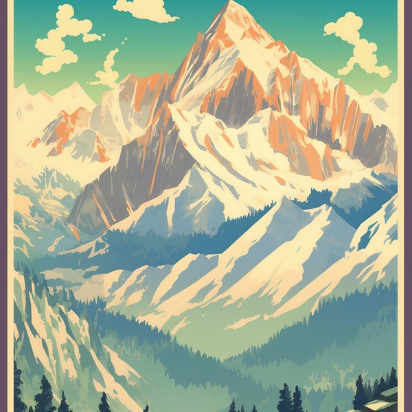 Deutschland, Zugspitze | Poster | Wandkunst | Wohndekor |