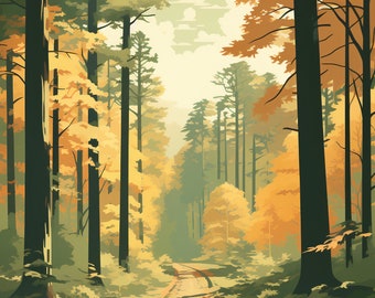 Germany, Forst Grunewald | Poster | Wall Art | Home Decor |