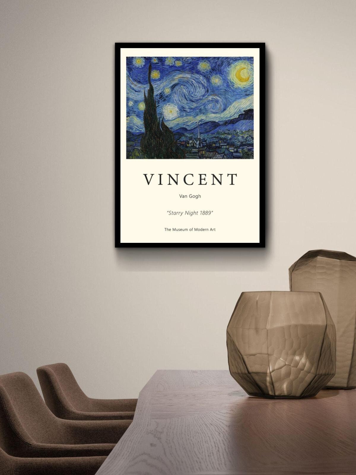 The Starry Night by Van Gogh Museum | Poster | Wall Art | Home Decor ...