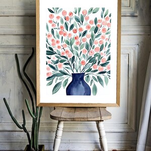 Póster Abundancia floral en jarrón