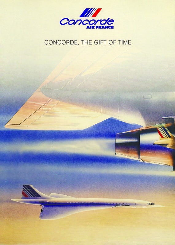 Air France Concorde | Poster | Wall Art | Home Decor | - Etsy