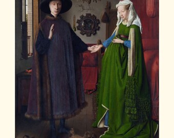 Portrait of the Arnolfini couple by van Eyck | Poster | Wall Art | Home Decor |