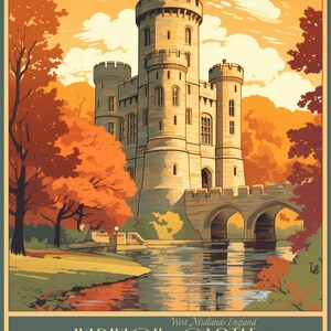Great Britain, Warwick Castle | Poster | Wall Art | Home Decor |