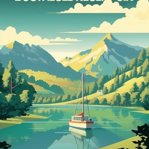 Germany, Bostalsee Reservoir | Poster | Wall Art | Home Decor |