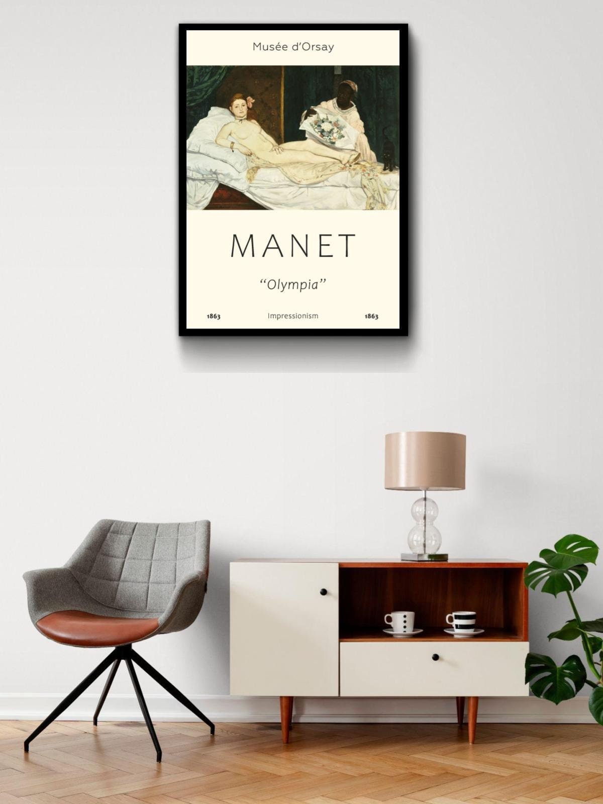 Olympia by Manet | Poster | Wall Art | Home Decor | - Etsy