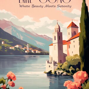 Italy, Lake Como | Poster | Wall Art | Home Decor |