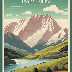 Italia, Parco Nazionale del Gran Sasso / Poster / Arte murale / Arredamento per la casa /