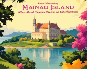 Duitsland, Mainau | Poster | Muurkunst | Woondecoraties |