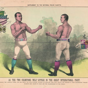 Manifesto di incontro di boxe