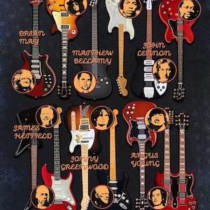 Guitar Legends Chart | Poster | Wall Art | Home Decor |