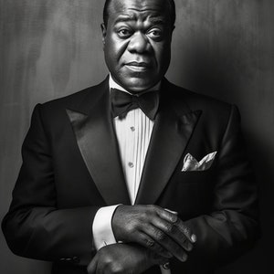 Louis Armstrong Jazz Icon | Poster | Wall Art | Home Decor |