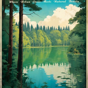 Germany, Lietzensee Lake | Poster | Wall Art | Home Decor |