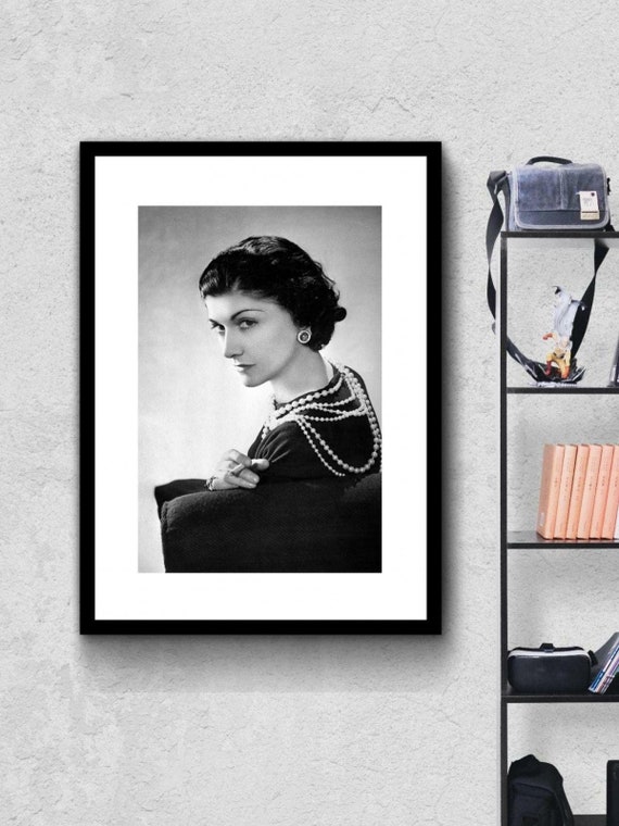 Coco Chanel Portrait by Lipnitzki Poster Wall Art Home 