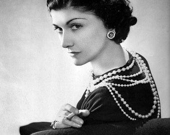 リプニツキによるココ・シャネルの肖像画 | ポスター | ウォールアート | ホームデコレーション |