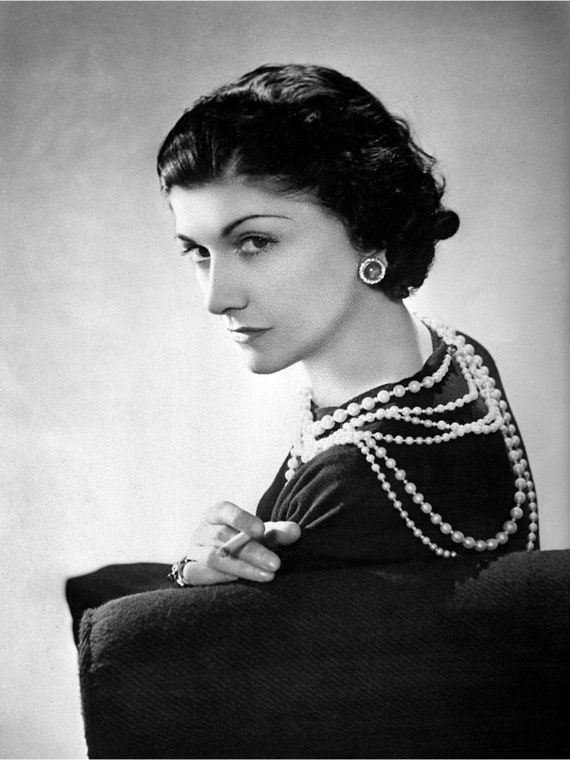 Coco Chanel Portrait by Lipnitzki Poster Wall Art Home 