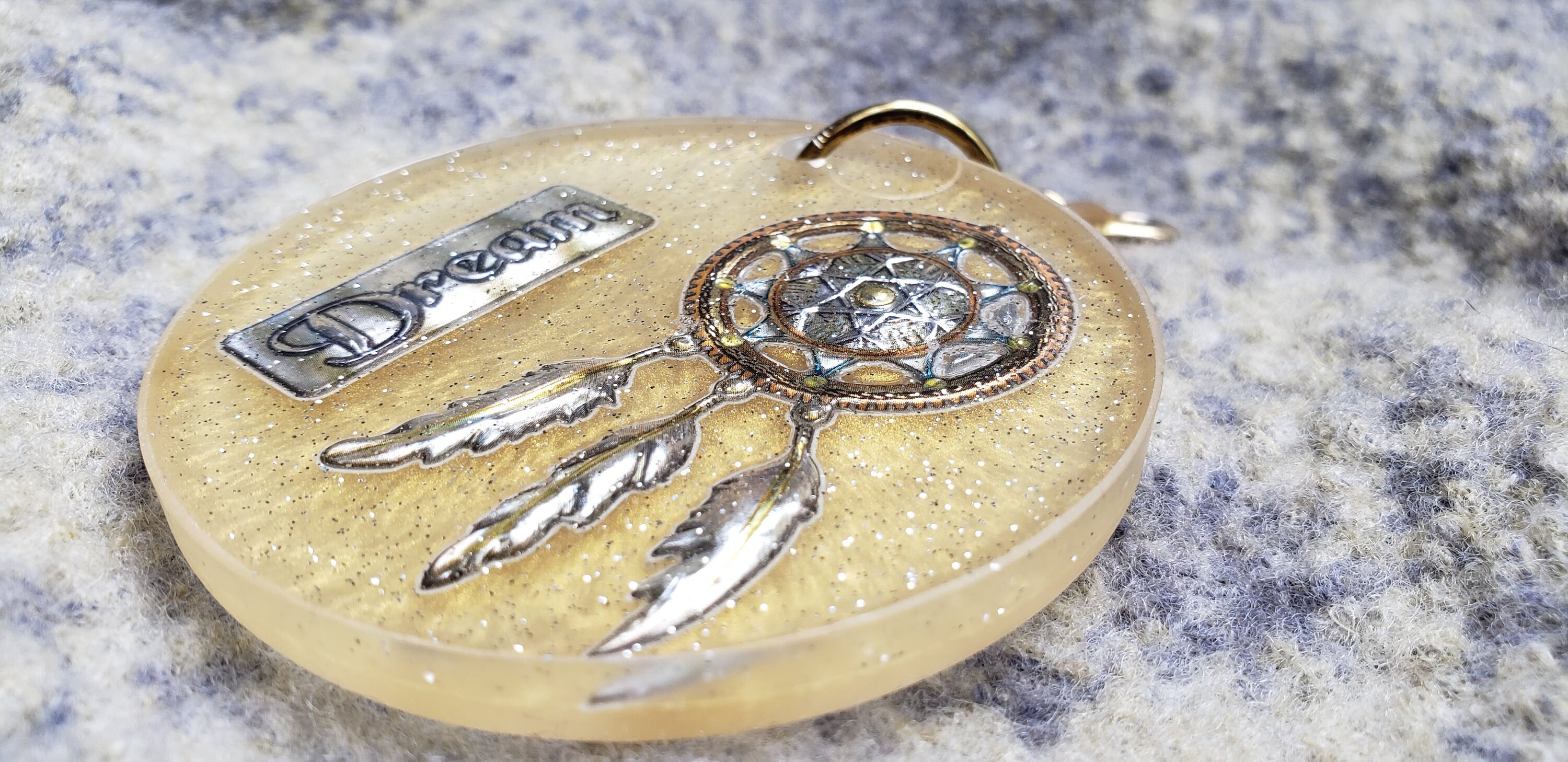 Luggage Tag Disc Golf Bag Tag Dreamcatcher Etsy